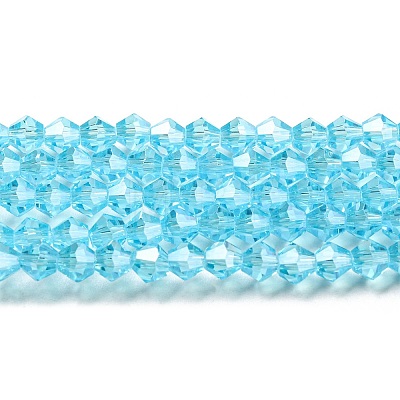 Transparent Electroplate Glass Beads Strands LS-GLAA-F029-2mm-C20-1