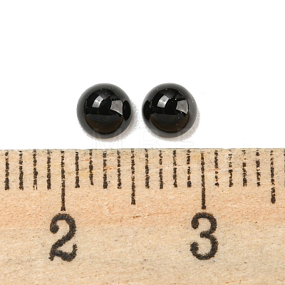 Natural Black Onyx(Dyed & Heated) Cabochons G-H309-03-47-1
