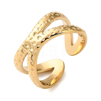 304 Stainless Steel Cuff Open Rings SA-CBAD22F-01G-D-1