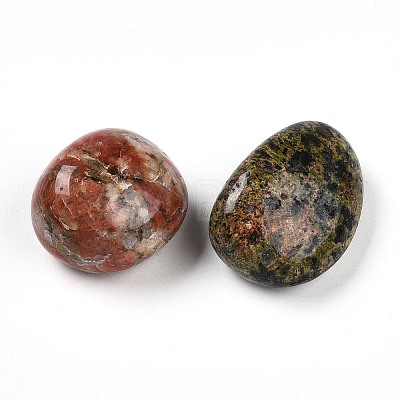 Natural Unakite No Hole Beads G-S218-08-01-1