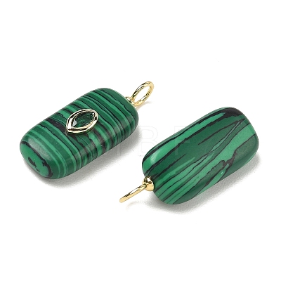 Synthetic Malachite Pendants KK-B157-43G-01-1