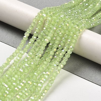 Imitation Jade Glass Beads Stands EGLA-A035-J3mm-B01-1