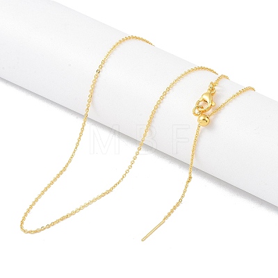 Brass Chain Necklaces NJEW-P309-06G-1