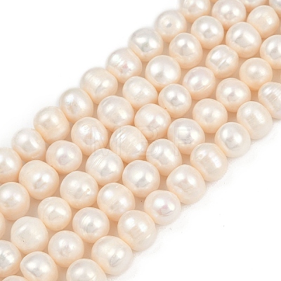 Natural Cultured Freshwater Pearl Beads Strands PEAR-I007-07Z-10C-1