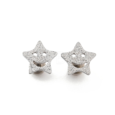 304 Stainless Steel Stud Earrings EJEW-H161-01P-K-1