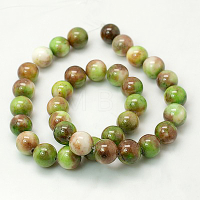 Jade Beads Strands G-D264-6mm-XH12-1