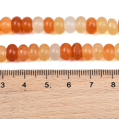 Natural Golden Silk Jade Beads Strands GG-CBAD029-B01-5x8mm-1