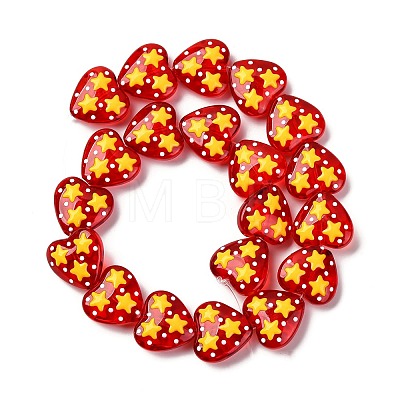Glass Enamel Beads GLAA-Q125-01A-03-1