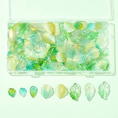 120Pcs 8 Styles Glass Pendants GLAA-FS0002-45-1