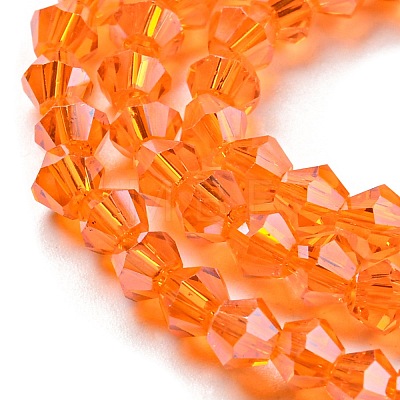 Transparent Electroplate Glass Beads Strands EGLA-A039-T3mm-A11-1