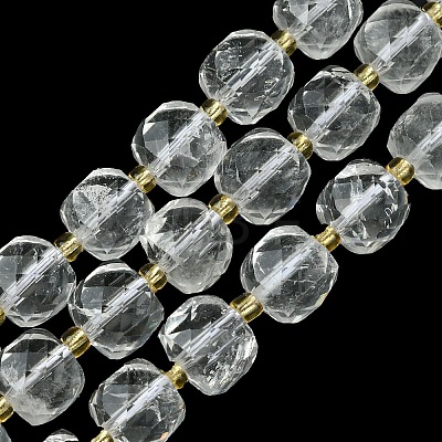 Natural Quartz Crystal Beads Strands G-Q010-A27-01-1