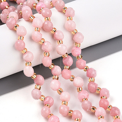 Natural Pink Opal Beads Strands G-T141-54-1