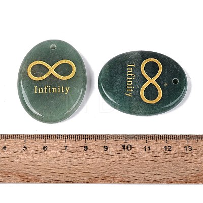 Natural Green Aventurine Pendants G-N365-01C-1