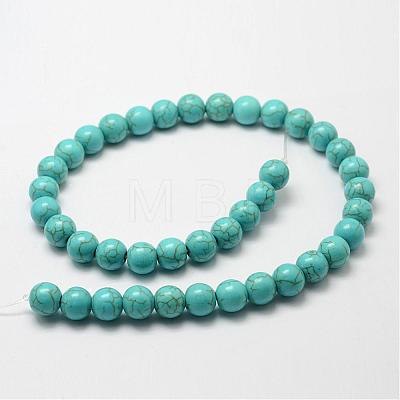 Synthetic Howlite Bead Strand G-P228-04-10mm-1