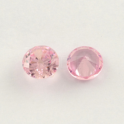 Diamond Shaped Cubic Zirconia Pointed Back Cabochons ZIRC-R004-10mm-03-1