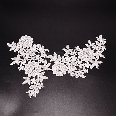 Lace Embroidery Costume Accessories DIY-WH0185-10A-1
