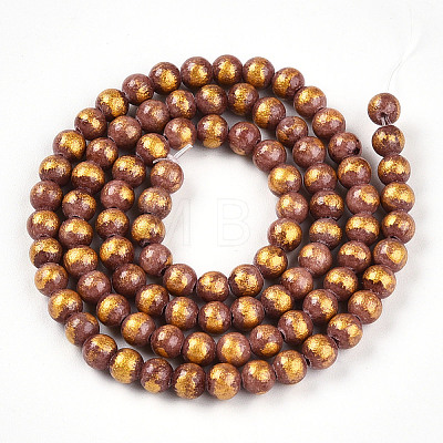 Natural Mashan Jade Beads Strands G-A255-A01-04F-1