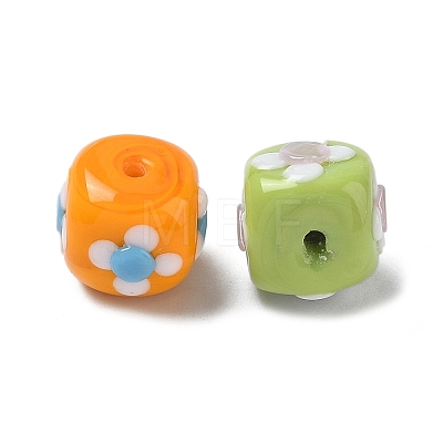 Handmade Lampwork Enamel Beads LAMP-Z020-07-1