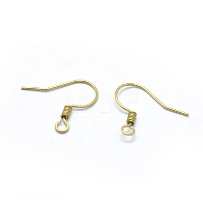 Brass Earrings Hook Findings KK-L184-23C-1