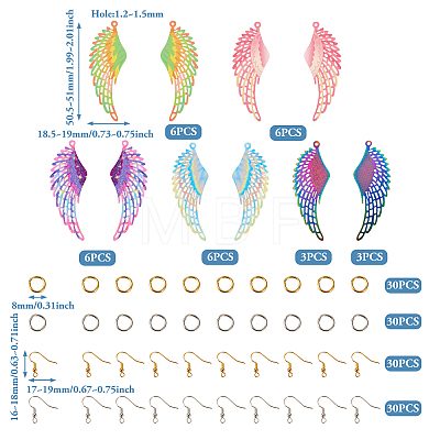 DIY Wing Earring Making Kit STAS-TA0001-95-1