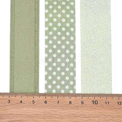 9 Yards 3 Styles Polyester Ribbon SRIB-A014-C05-1