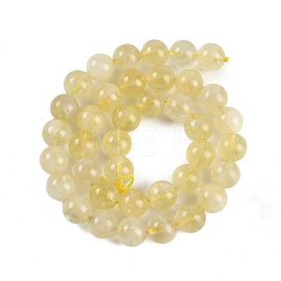 Natural Lemon Quartz Beads Strands G-H062-A01-03-1