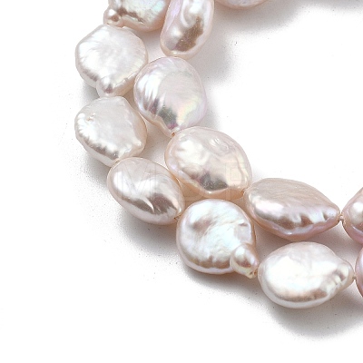 Natural Baroque Keshi Pearl Beads Strands PEAR-P064-18A-01A-1