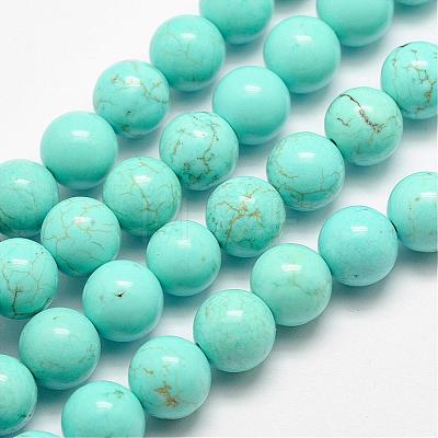 Natural Magnesite Beads Strands G-E384-01-4mm-1