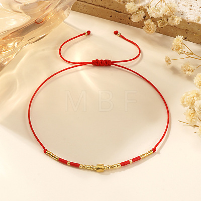 Glass Seed Bead Braided Bracelets for Women AW0420-2-1