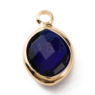 Faceted Glass Pendants X-KK-WH0046-59G-09-1