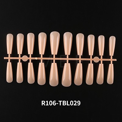 Solid Color Plastic Seamless Toe False Nail MRMJ-R106-TBL029-1
