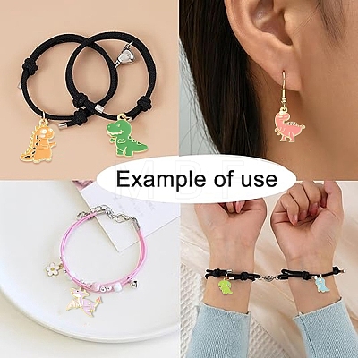 20Pcs 10 Styles Zinc Alloy Enamel Pendants ENAM-YW0008-32-1