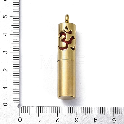 Ion Plating(IP) Openable 304 Stainless Steel Perfume Bottle Pendants STAS-D097-11G-1