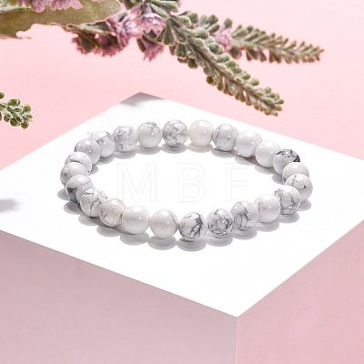 Natural Gemstone Stretchy Bracelets X-BJEW-G073-12-1