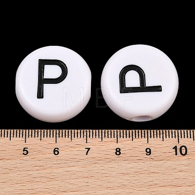 Opaque Acrylic European Beads AC-CBA3BDD-01P-1