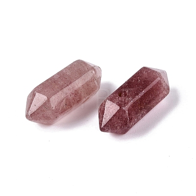 Synthetic Strawberry Quartz Pendants G-Q601-27E-1