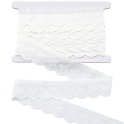 8Yards Flat Hollow Polyester Lace Trim OCOR-GF0006-07B-1