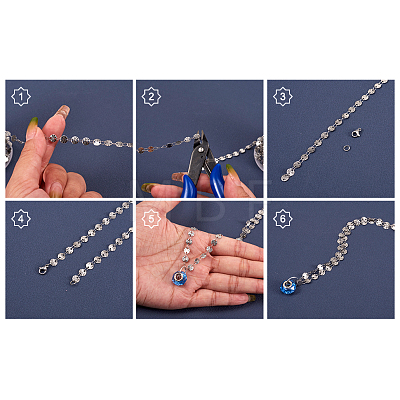 DIY Chain Bracelet Necklace Making Kit DIY-TA0004-72-1