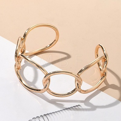 ElectrophoresisIron Cuff Bangles for Women BJEW-M057-06G-1