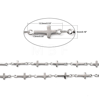 304 Stainless Steel Link Chains CHS-K001-68-1