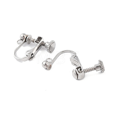 Non-Tarnish 316 Stainless Steel Clip-on Earring Findings X-STAS-K274-09P-1