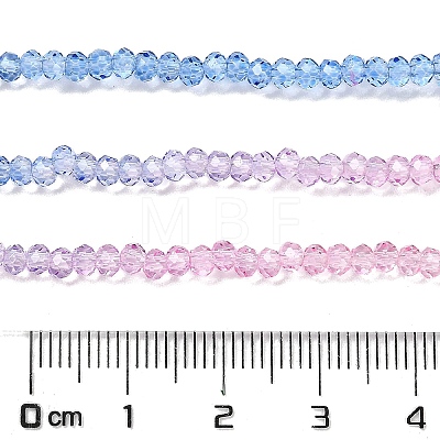 Transparent Painted Glass Beads Strands DGLA-A034-T2mm-A08-1