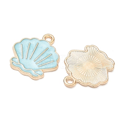 Alloy Enamel Pendants AL-CBAE435-16G-05-1