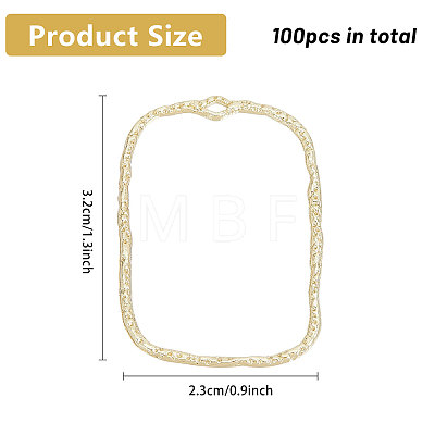 100Pcs Alloy Open Back Bezel Pendants FIND-CA0008-64-1