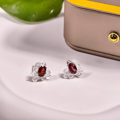 925 Sterling Silver Cubic Zirconia Stud Earrings FS-WGAB3DC-20-1
