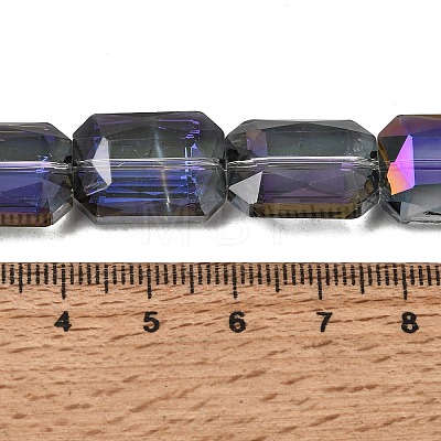 Electroplated Glass Beads EGLA-H002-A-15-1