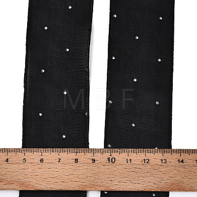 Single Face Printed Polyester & Acrylic Satin Ribbon SRIB-T009-06B-1