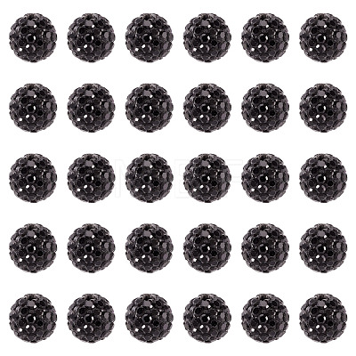30Pcs Pave Disco Ball Beads RB-TA0001-26B-1