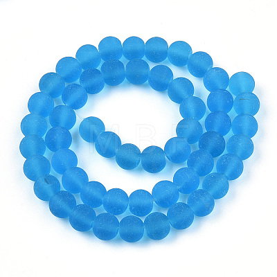 Transparent Glass Beads Strands GLAA-T032-T8mm-MD06-1