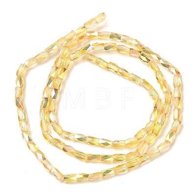 Electroplate Glass Beads Strands GLAA-P068-HR01-1